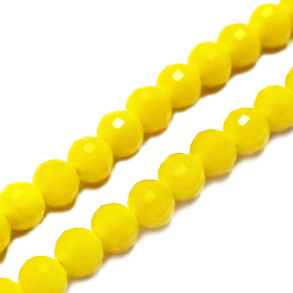Crystal 96 Facet Round 6mm - Opaque Yellow 73pcs