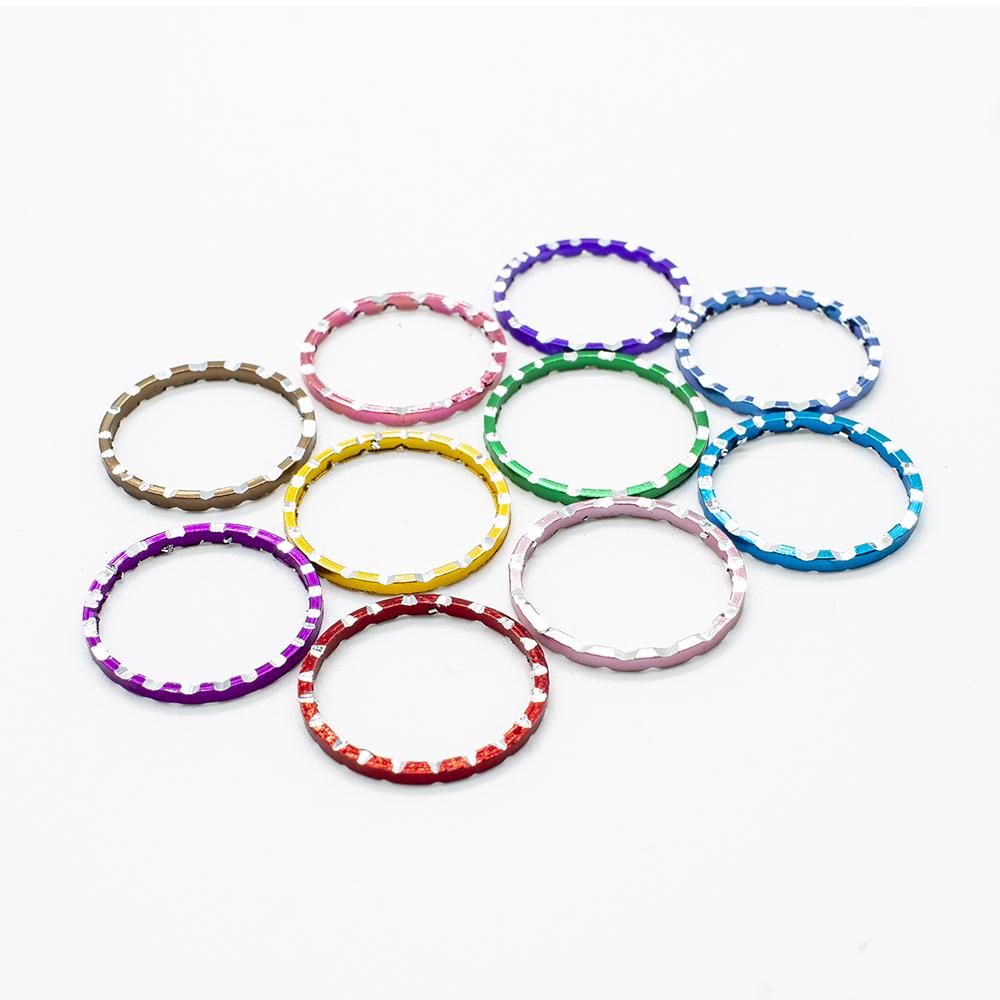 Aluminium Coloured Rings 20mm - 100 mix