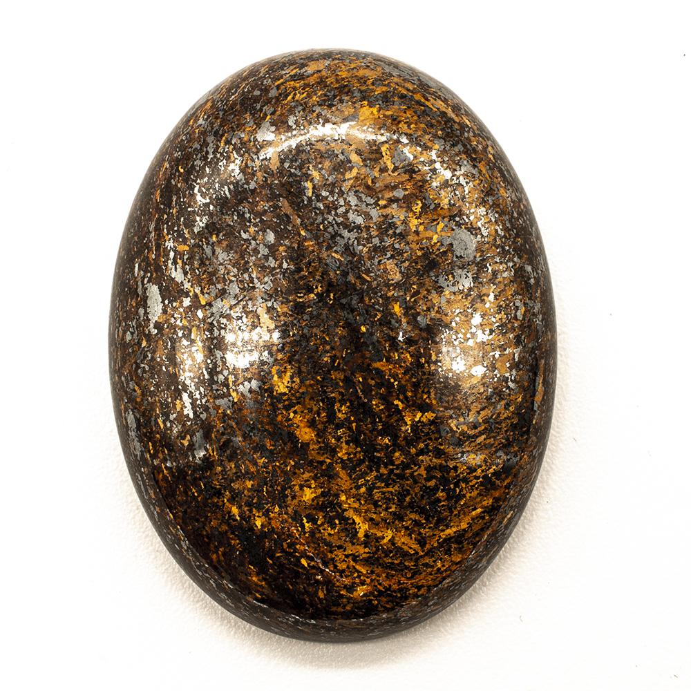 Gemstone Oval Cabochon - Bronzite 40mm