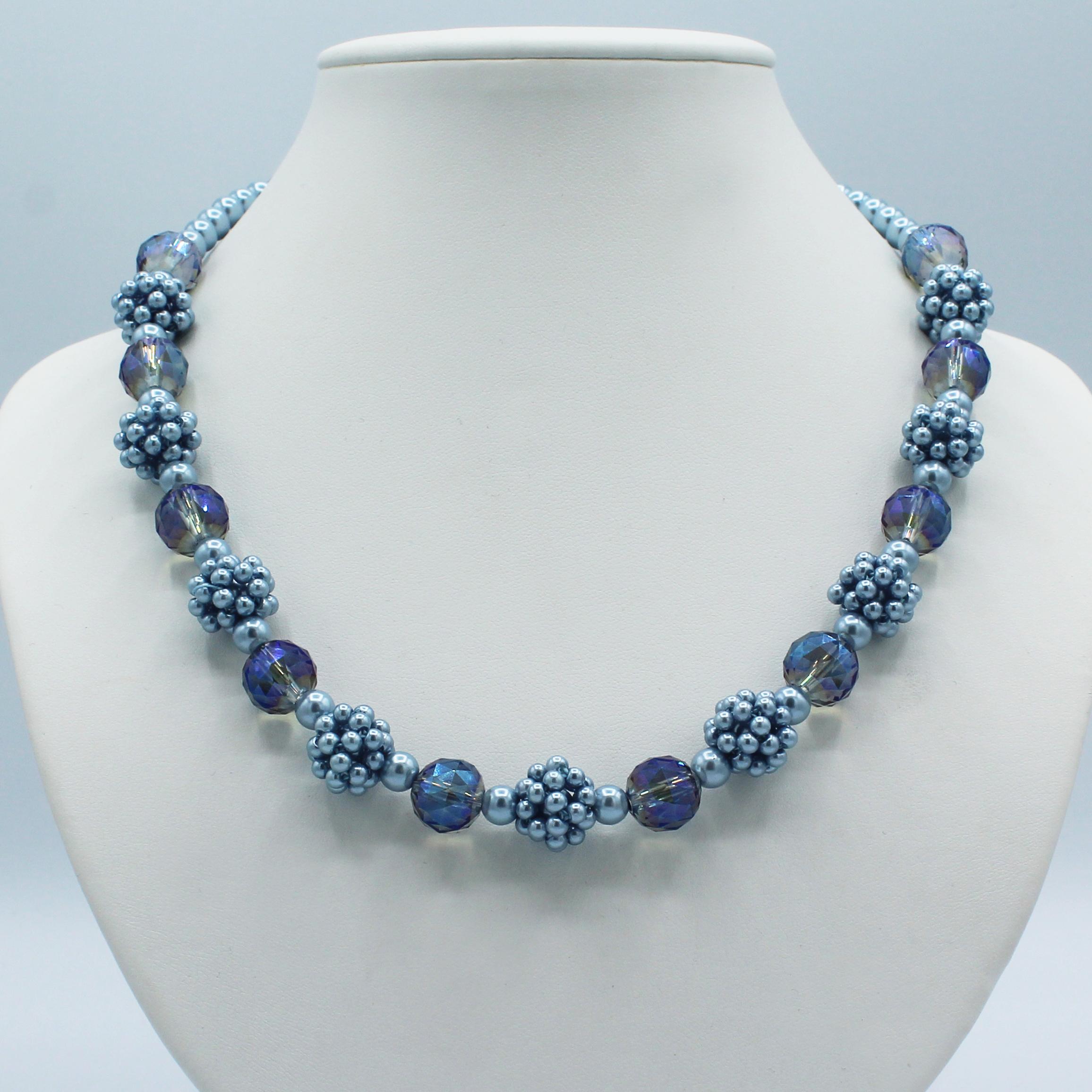 Very Berry Crystal & Pearl Jewellery Kit - Blue Rainbow
