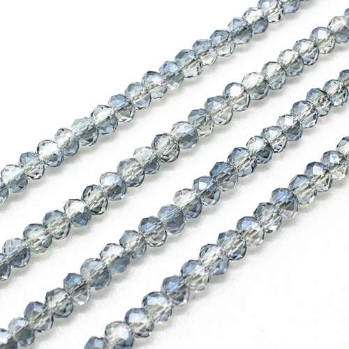 3mm crystal beads blue mist — faceted for jewelry making and beadwork