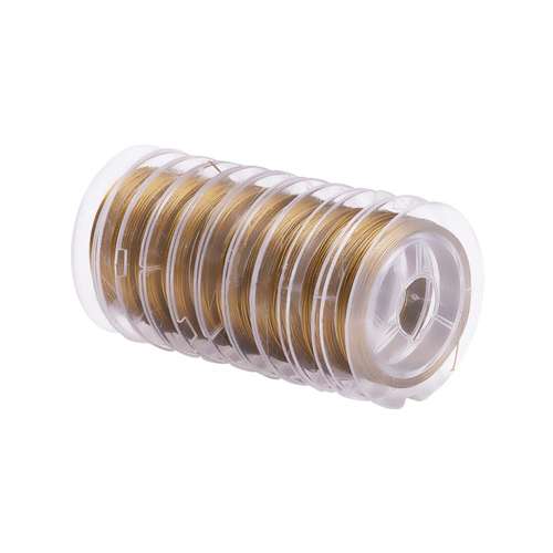 Tigertail Wire 0.45mm Gold 10 metre