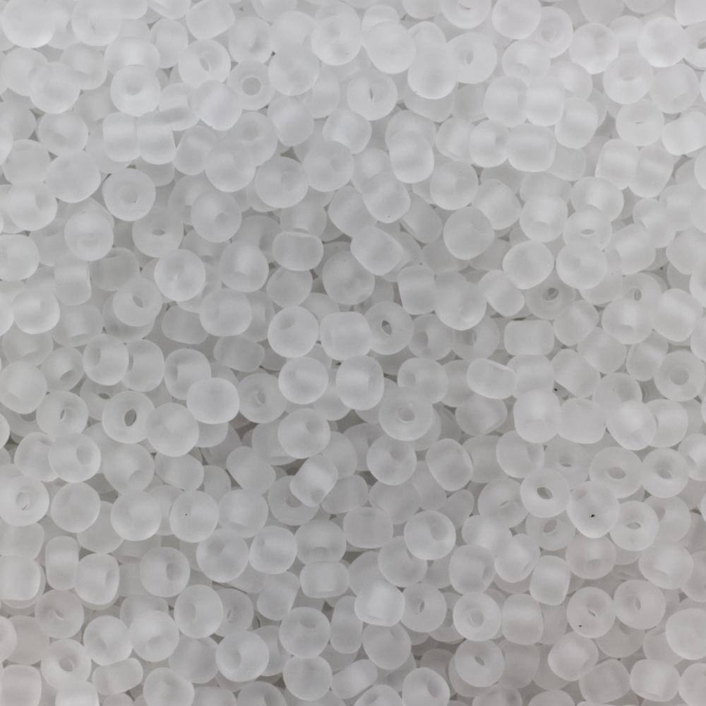 FGB Seed Bead Size 8 - Frosted Snow 50g