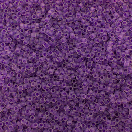 Toho Treasure Size 11 5g - Frosted Grape-Lined Crystal Rainbow