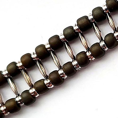 Billy Bracelet dark brown bracelet making kit — DIY set with beads and instructions for creating handmade jewelry
