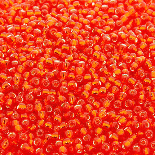 Toho Size 11 Seed Beads 10g - Silver Lined Lt Siam Ruby