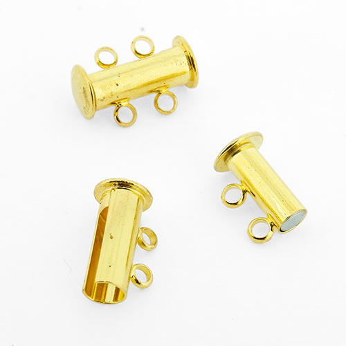Sliding Magnetic Clasp 2 Strand - Gold Plated