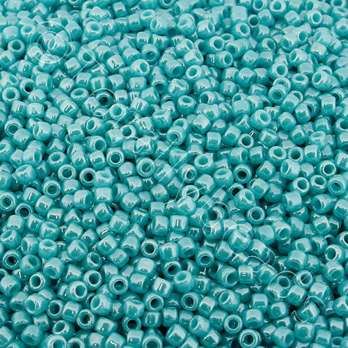 Toho Size 11 Seed Beads 10g - Opaque Luster Turquoise