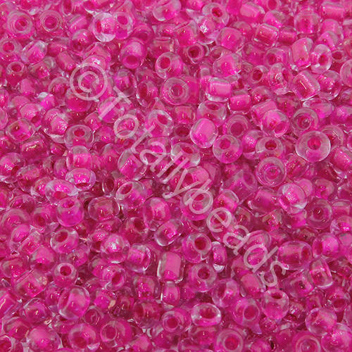 Seed Beads Colour Lined  Mauve - Size 8