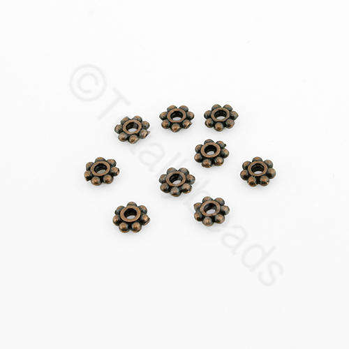 Antique Red Copper Bead - 3mm 25pcs