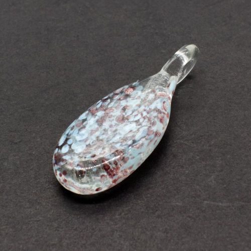 Lake Lampwork Drop Pendant 1pc