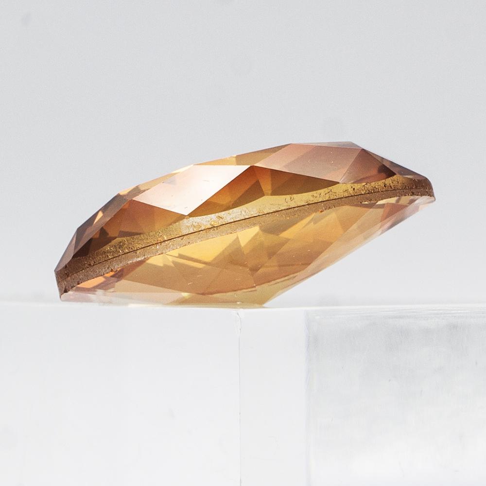 Crystal Round Cabochons 25mm - Crystal Peach