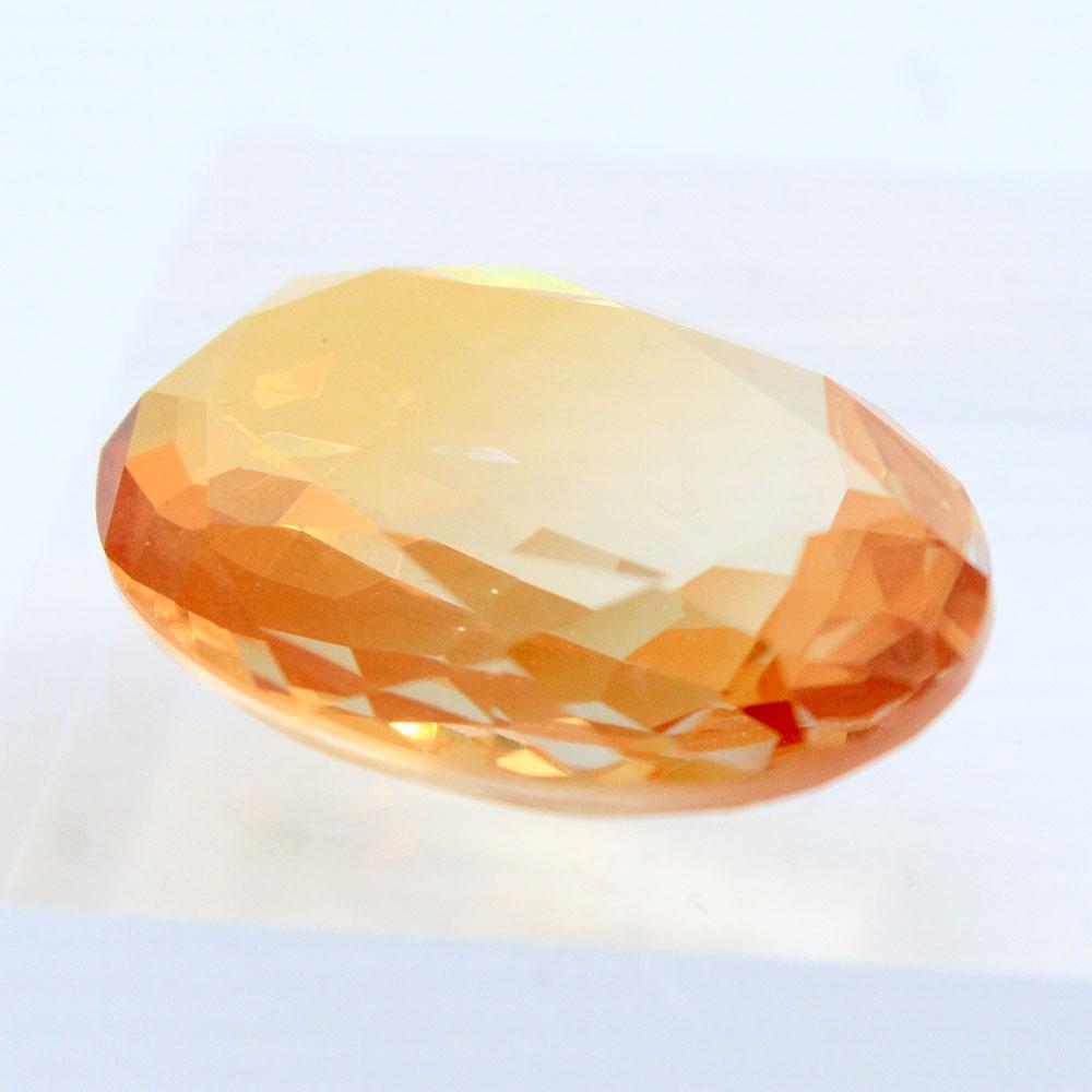 Crystal Oval Cabochons 30x20mm - Crystal Peach