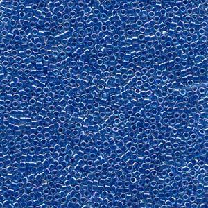 Miyuki Delica Beads Size 11 - Lined Blue AB DB077 5g