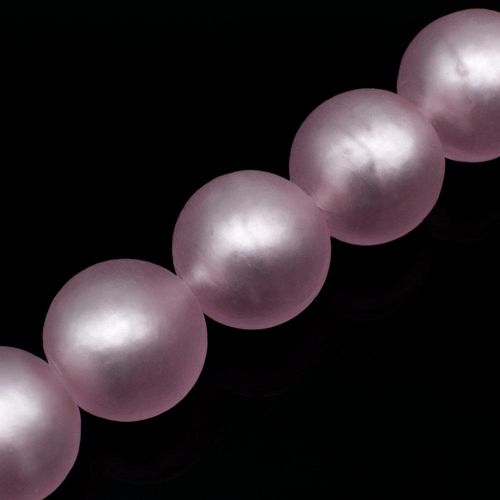 Lampwork Glass Bead   Silver Bead Pink 15mm 1pc for jewellery making