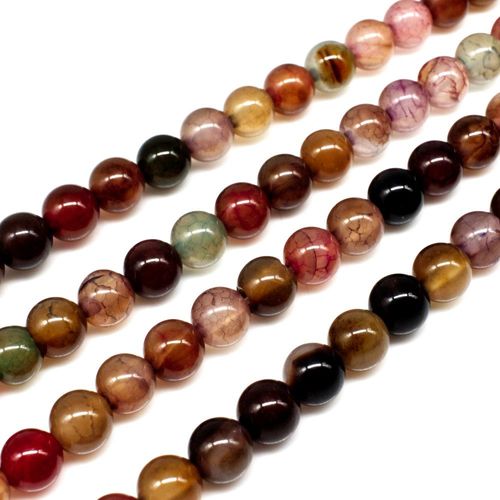 6mm resin druzy bead round 6mm 15" inch — sparkling cabochon-style stone ideal for jewelry making, pendants, and craft designs