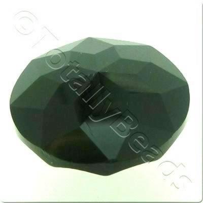 Crystal Button 20mm - Black