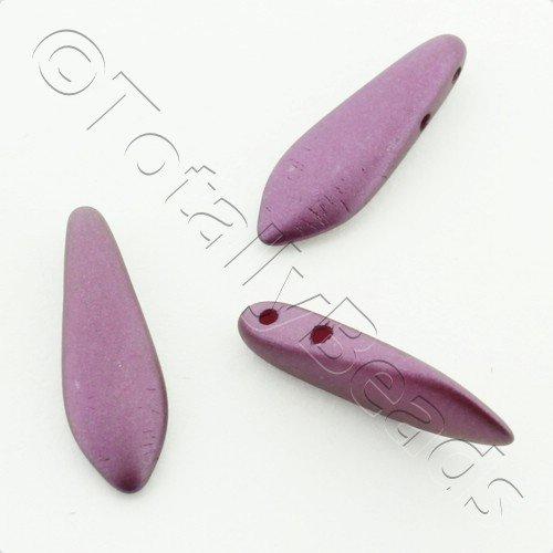 CzechMates Daggers 5x16mm 25pc - Pearl Coat Purple Velvet