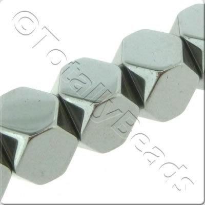 Hematite - Facet Cube 10mm