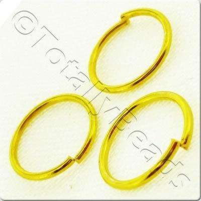 Jump Rings 12x1.2mm - Gold Plated