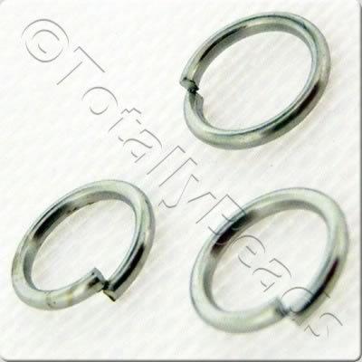 Jump Rings 5mm - Rhodium Plated