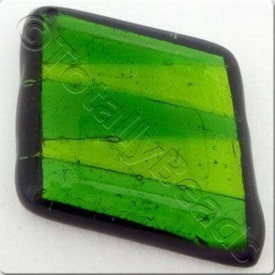 Lampwork Pendant - Square 55mm - LPG10