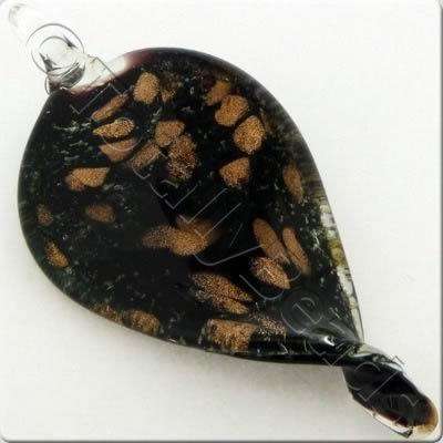 Lampwork Pendant - Shield 75mm - LPK22
