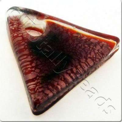 Lampwork Pendant - Triangle 36mm - LPR09