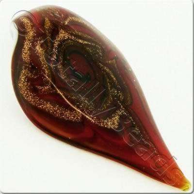 Lampwork Pendant - Shield 64mm - LPR34
