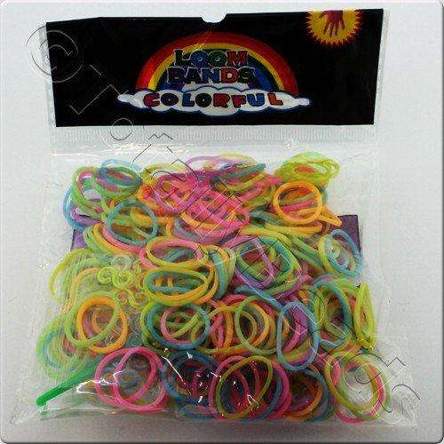 Loom Bands 300pcs - Pastel Mixed