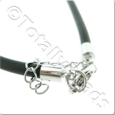 Black Necklace Cord - 3mm Rubber