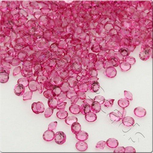 Resin Crystals Large 4mm - Fuschia