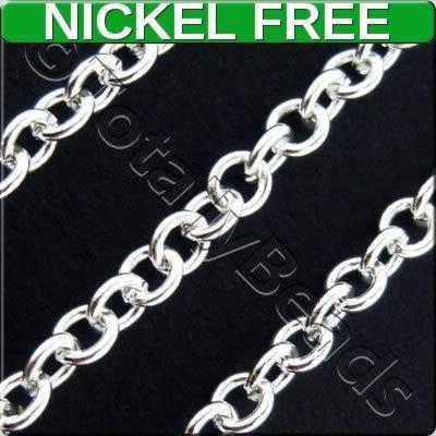 Chain Silver Plated - Round Link 4mm