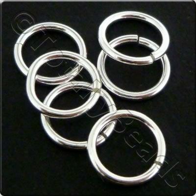 Sterling Silver - Jump Ring - 8x1mm 6pcs