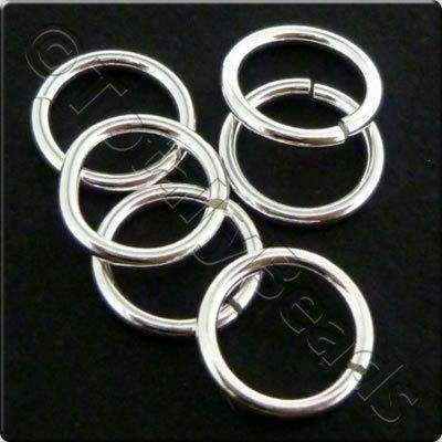 Sterling Silver - Jump Ring - 8x1mm 6pcs