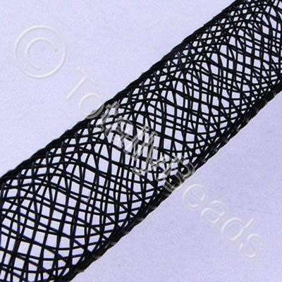 Nylon Mesh Tubing - 8mm Black - 3m pack