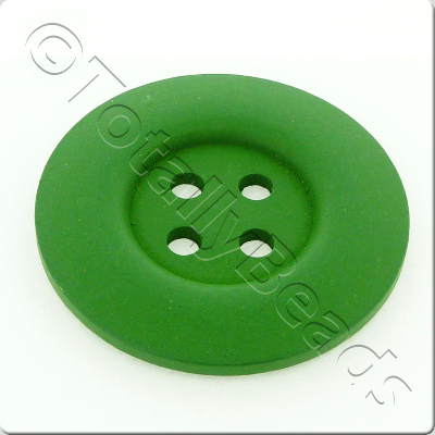 Wooden Button 50mm - Green