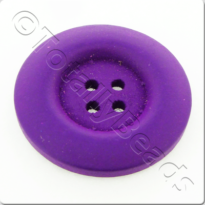 Wooden Button 30mm - Purple