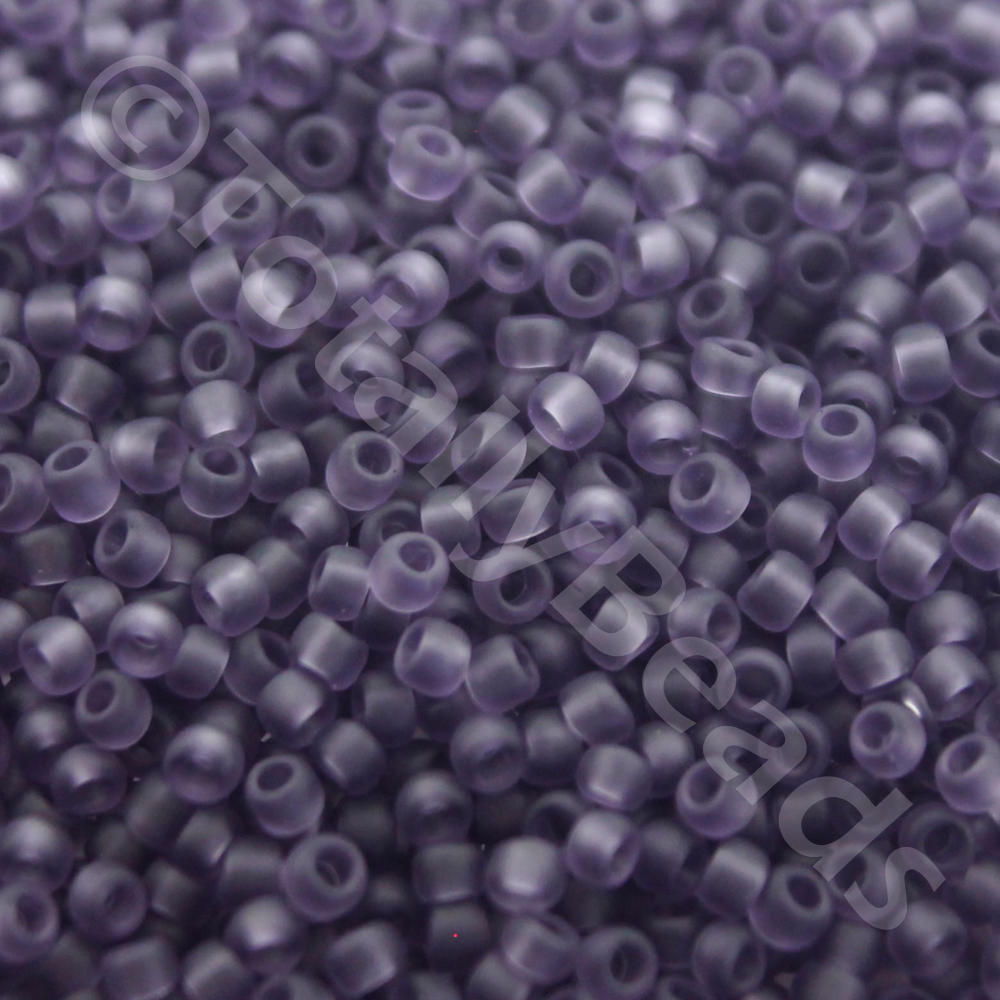 Toho Size 11 Seed Beads 10g - Trans Frosted Sugar Plum
