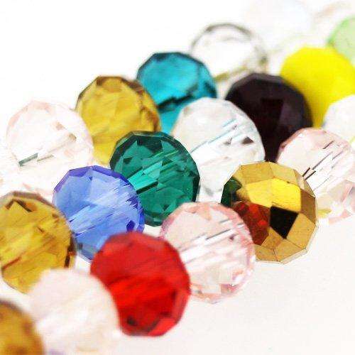 3mm crystal beads mixed string — faceted for jewelry making and beadwork