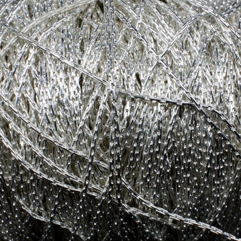 Crimping Chain Silver Plated 0.8mm 1 metre