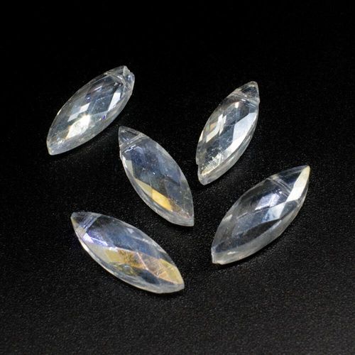 22mm crystal beads crystal ab, pack of 8 — AB finish, faceted for jewelry making and beadwork