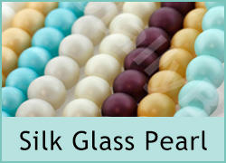 Silk Glass Pearl Beads