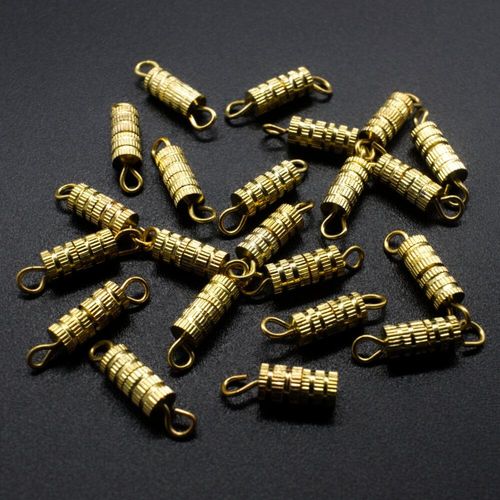 Screw Catch Clasp 15mm Gold 15pcs for jewellery making