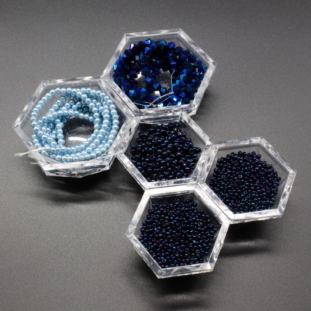 Yasmin Bauble Zoom 25/4 nebula jewelry making kit — DIY set with beads and instructions for creating handmade jewelry