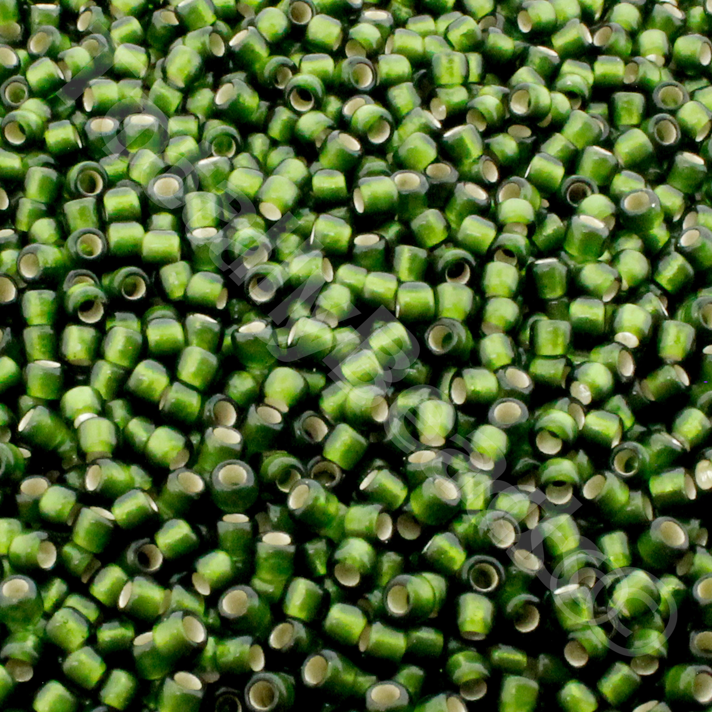 Toho Size 8 Seed Beads 10g -  Silver Frost Olive