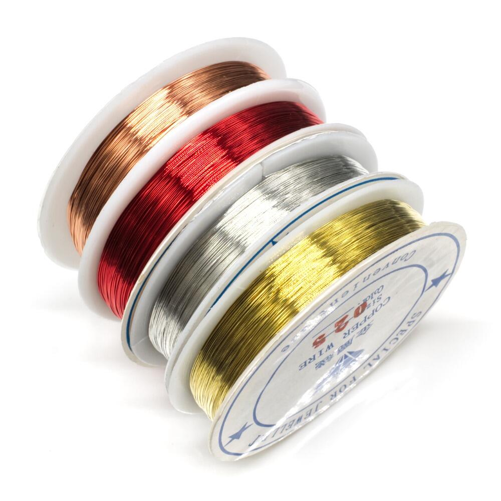 Beading Wire 0.25mm Mixed Pack 4 colours