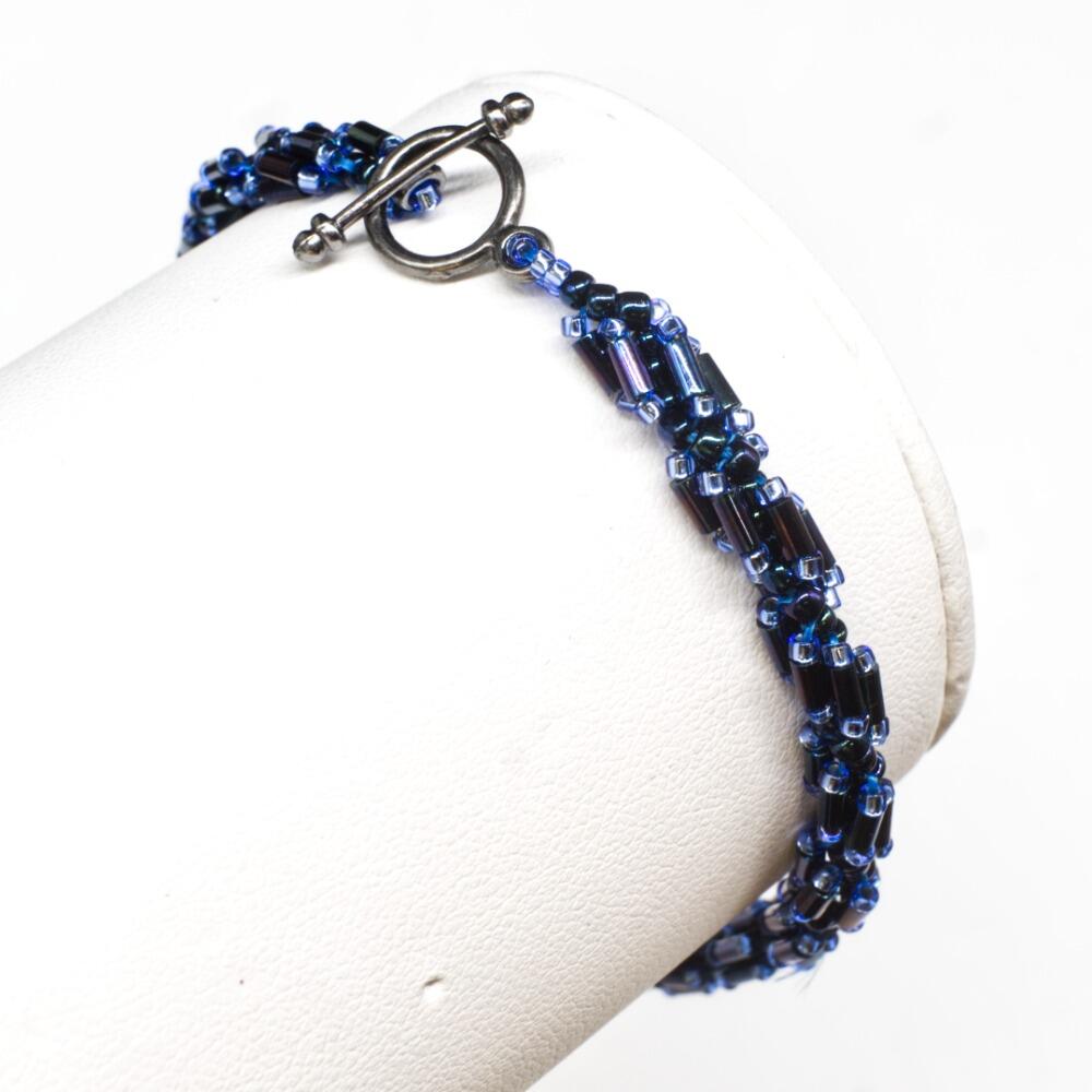 Helix Bugle Bracelets (6) nebula bracelet making kit — DIY set with beads and instructions for creating handmade jewelry