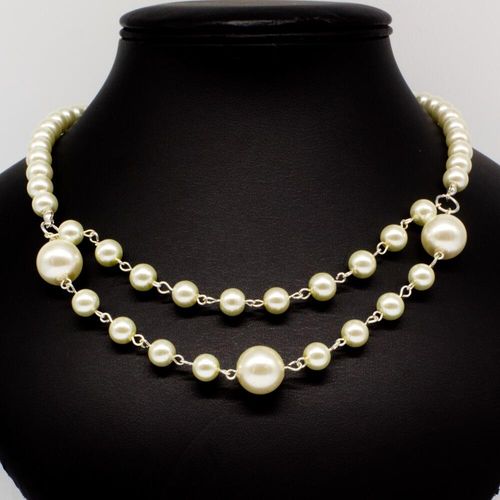 Annie Necklace porceline necklace making kit — DIY set with beads and instructions for creating handmade jewelry