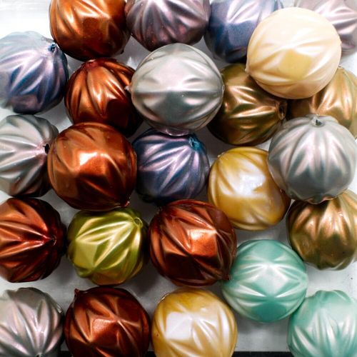 Acrylic Imitation Pearl Beads   14mm Pumpkin   Mix 1 for jewellery making